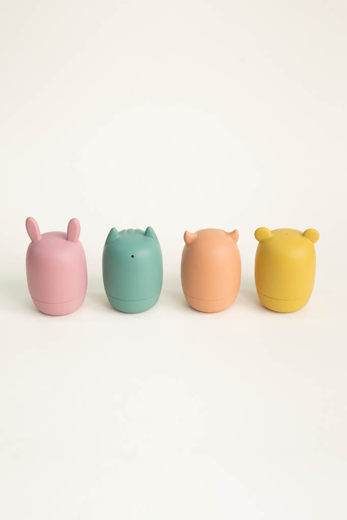 Olive Silicone Bath Toys - Set of 4