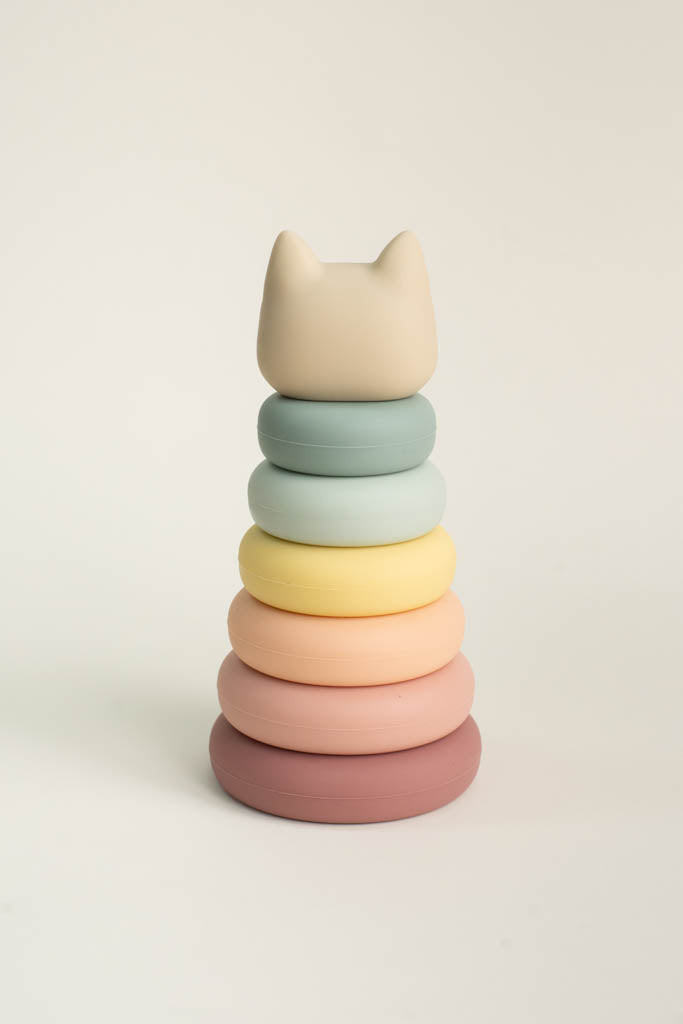 Baby Silicone Cat Stacker by Olive