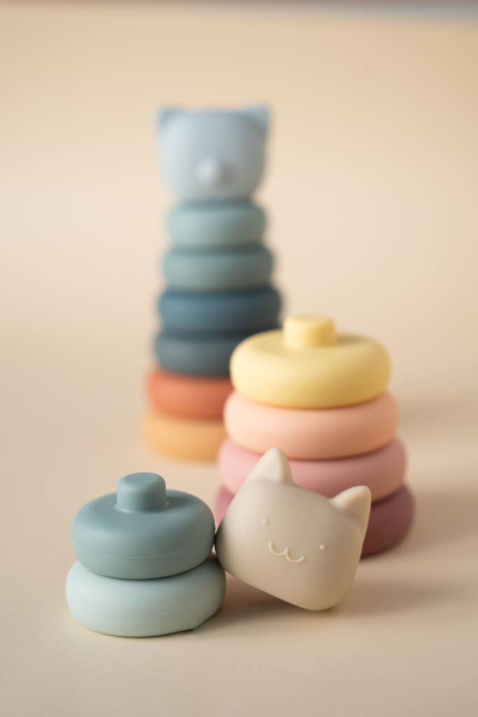 Baby Silicone Cat Stacker by Olive