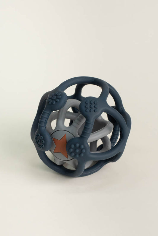 Easy-Grasp Sensory Ball - Blue and Grey