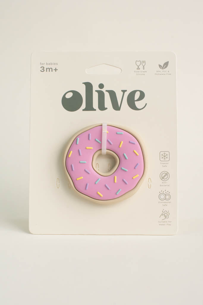 Pink Donut Teething Toy