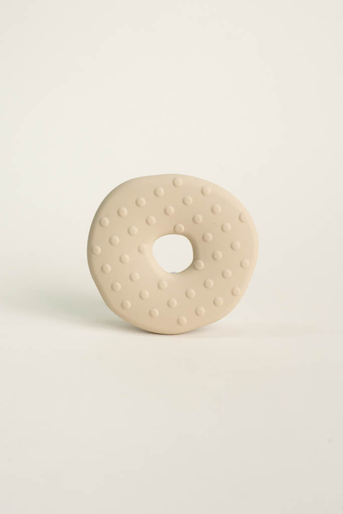 White Donut Teething Toy